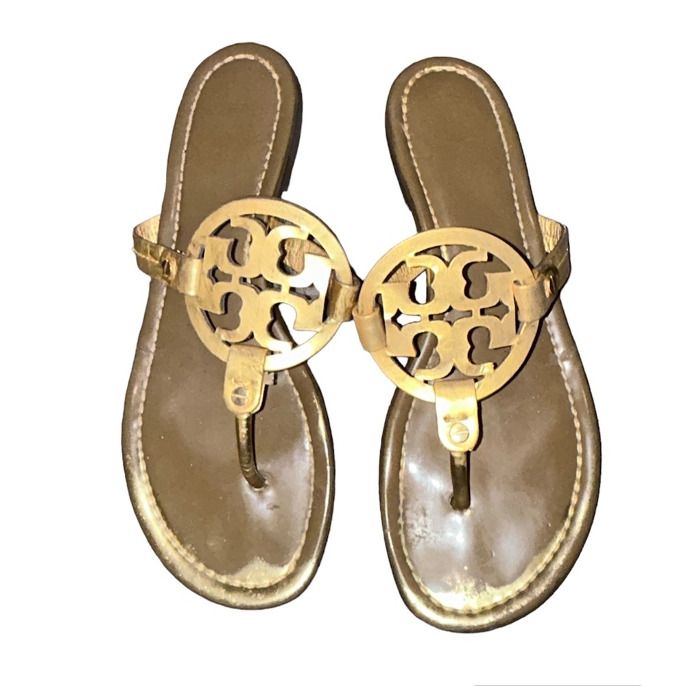 Tory Burch Gold Miller Sandals